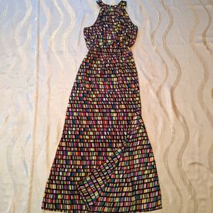 Love...ady Halter top Maxi dress multi-colour